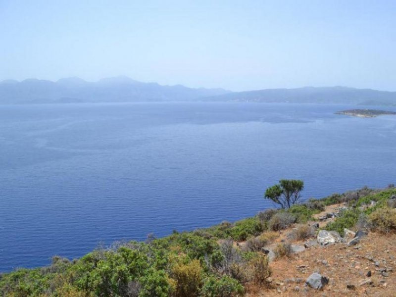 Schisma Eloundas Kreta, Elounda: Großes, erstklassiges Grundstück in erster Meereslinie zu verkaufen Grundstück kaufen